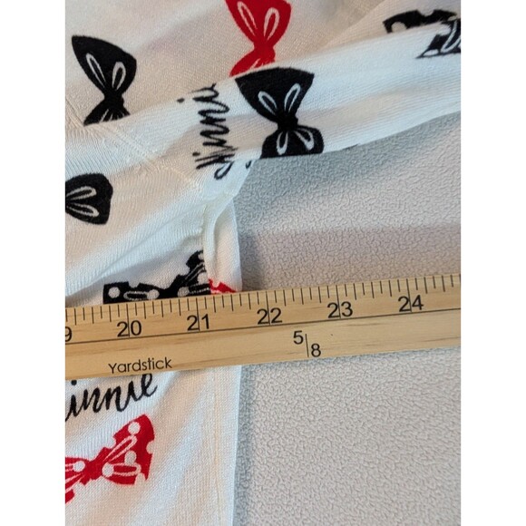 Disney Parks Womens Large Minnie Mouse Bows Button Cardigan Sweater Shirt Mickey - Picture 5 of 7